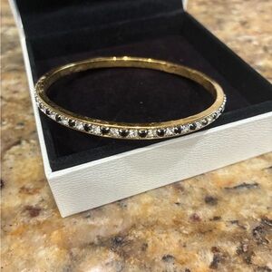 Elegant Gold and Silver Bangle Bracelet